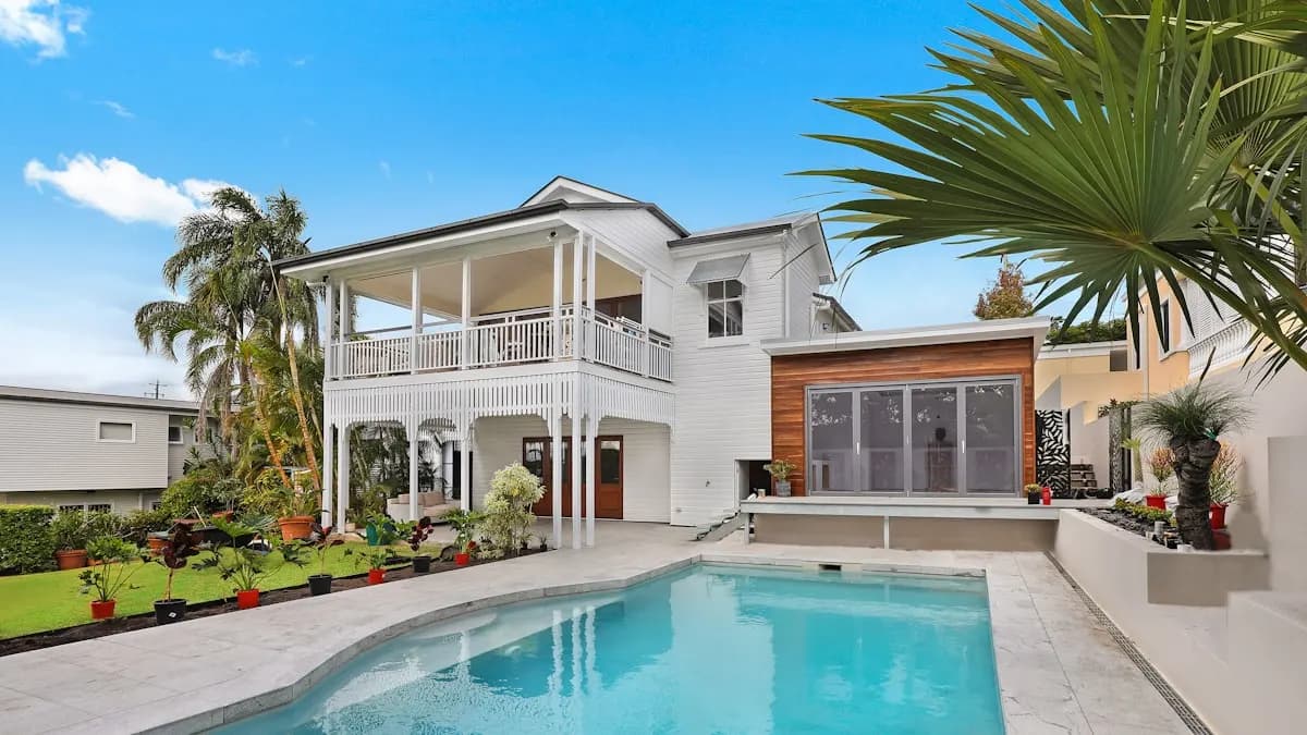 Modern house exterior for a property listing